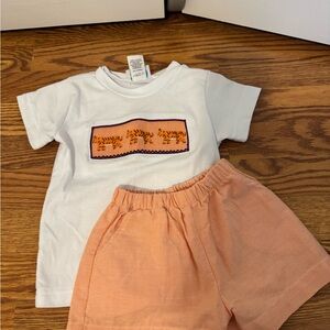 Clemson Smocked Toddler Set